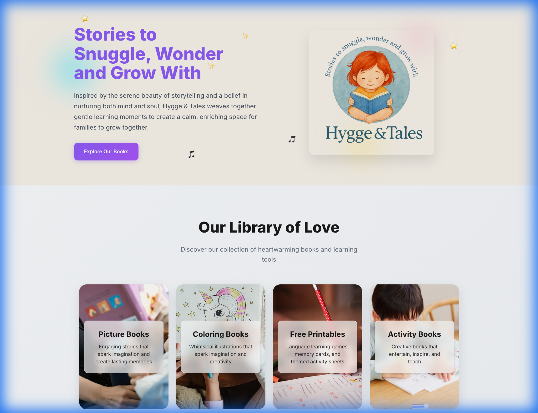 Hygge & Tales platform preview